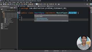 Java Tutorial - Problem statement on Abstraction - Problem 4