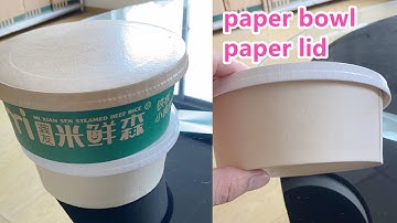 high speed paper lid making machine cup bowl cover forming machine