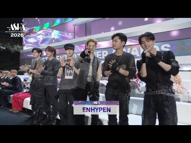 ENHYPEN at ASEA 2026 — Artist Interview Cut 🎤 - YouTube