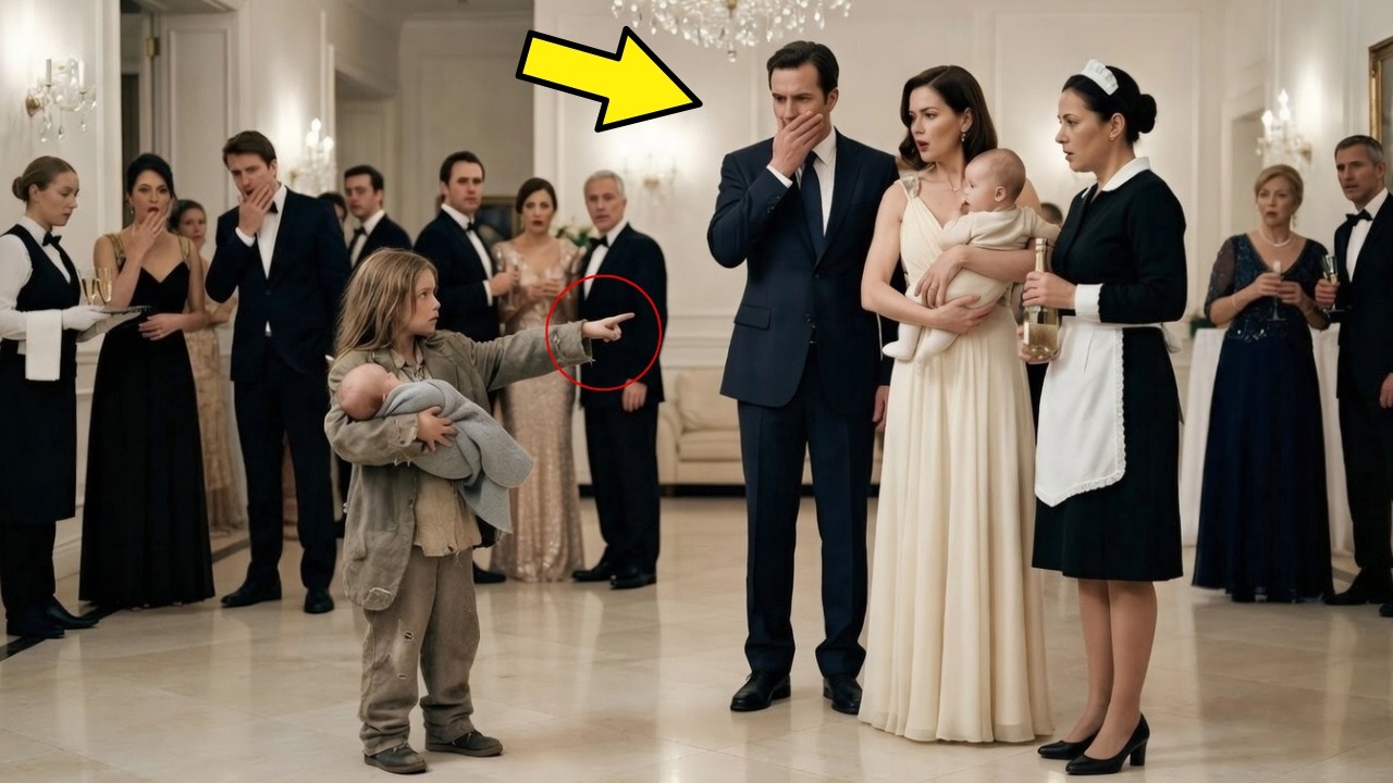 LA BAMBINA MENDICANTE RIVELA UN SEGRETO CHE FERMA LA FESTA DEL MILIONARIO E SCONVOLGE TUTTI PRESENTI