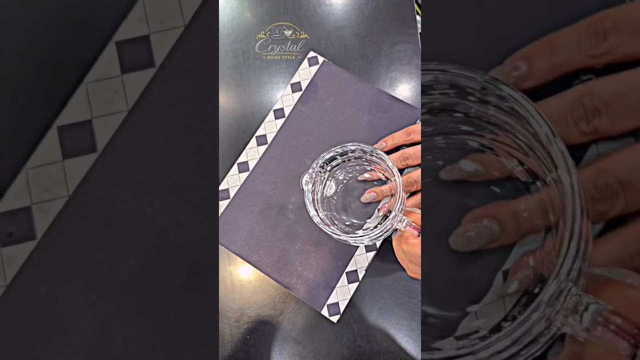 Luxury Crystal Glass Cup Set | Elegant Modern Tableware for europe