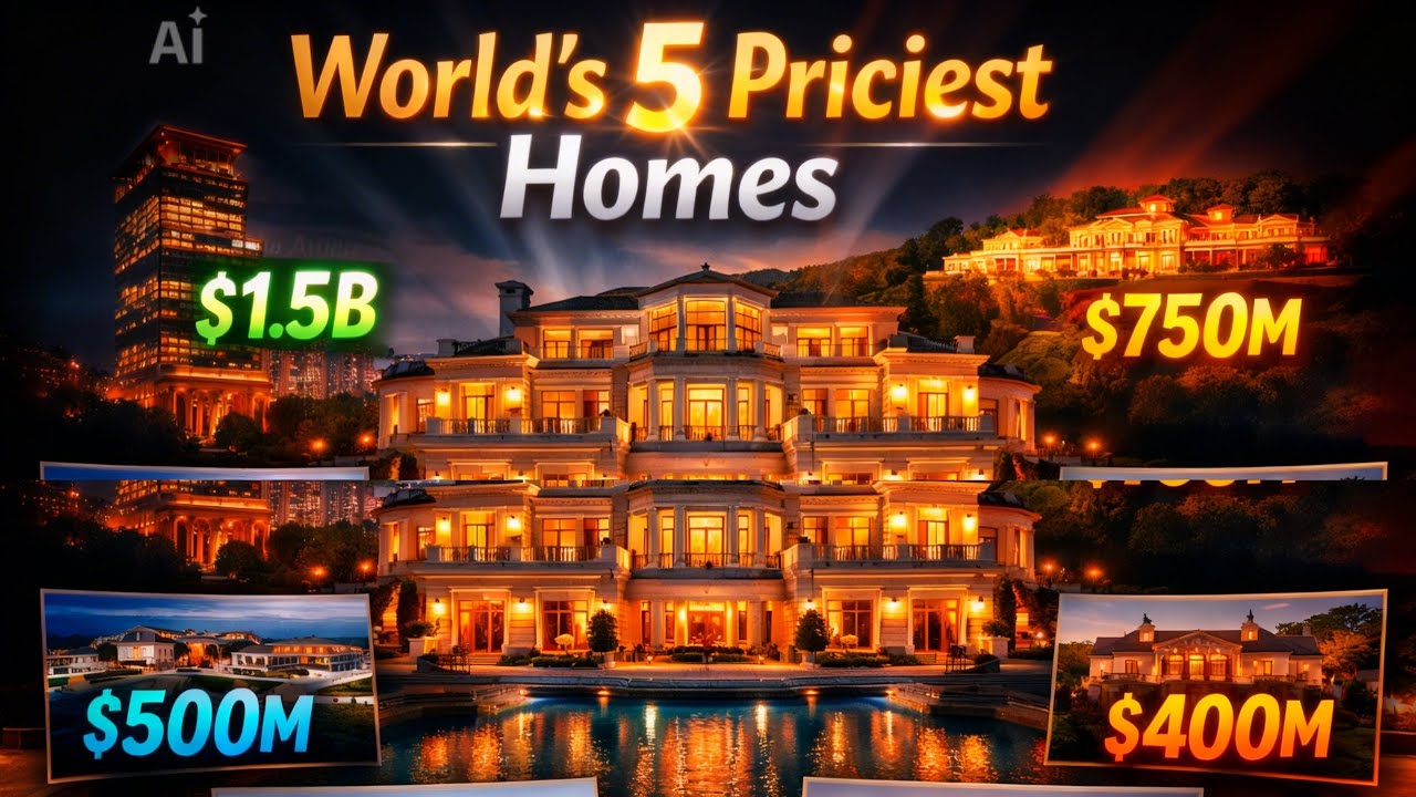 Here are the top 5 expensive mansion  in the world