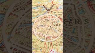 Paris City Map Necklace Video - 18K Rose D Plated