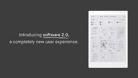 reMarkable 2.0 software update