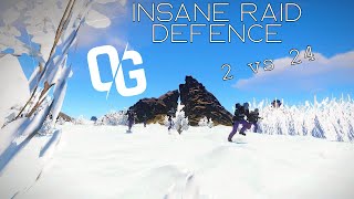 INSANE 2v24 OFFLINE RAID DEFENCE // RUST WIPE PROGRESSION PART 2 // OG (PVP, COUNTER RAIDS,SNOWBALL)
