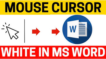 🔥 Fix: Mouse Cursor Turns White When Typing in MS Word – Quick Solution!