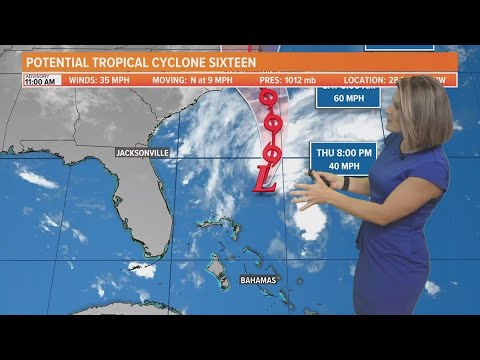Tracking The Tropics: Monitoring Potential Tropical Cyclone Sixteen's path in Atlantic