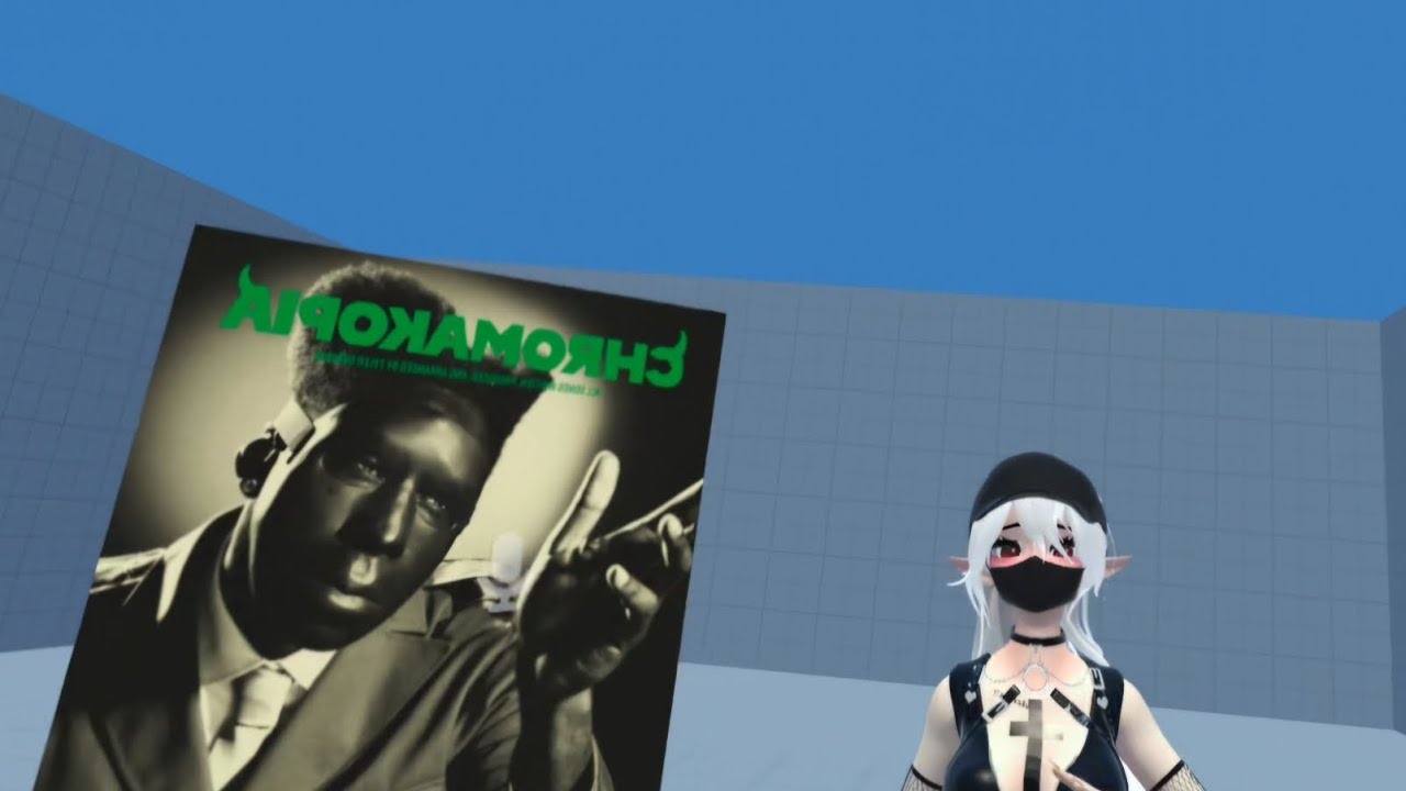 Me and my friend play avatar roulette in VRCHAT.