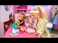 Barbie &amp; Ken Family New Baby Morning Routine First Doctor Visit