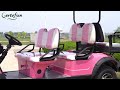 Pink golf cart from cartsfun