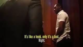 conor explaining side kick to ufc champs #ufc