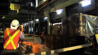 Progress of construction at the athlethics and recreation centre