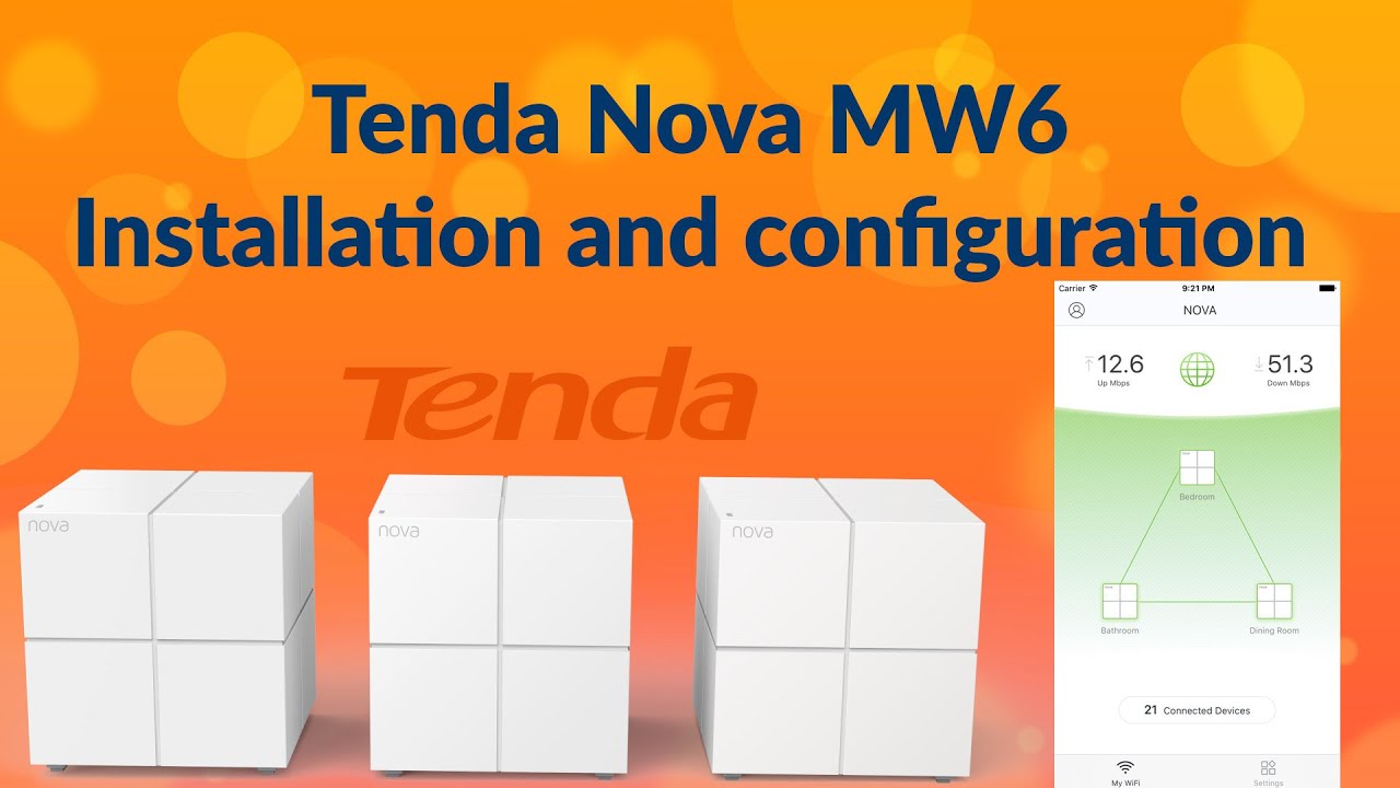 Tenda Nova MW6 Mesh WiFi  Setup and base configuration walkthrough 