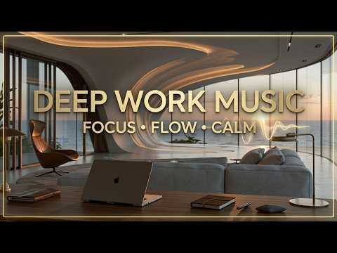 Deep Work Music | Minimalist Ocean View Ambience for Hyper Focus & Productivity Sessions