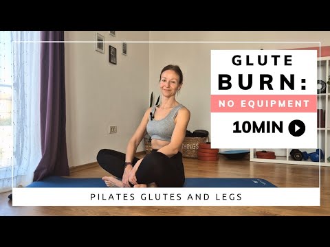 10 MINUTE PILATES GLUTES AND LEGS // beginners, no equipment 🌺 - YouTube