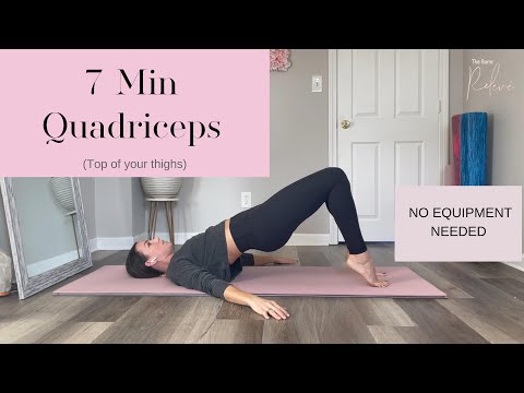 Quick Quadriceps Toning Workout - Easy and No equipment needed.  #barre