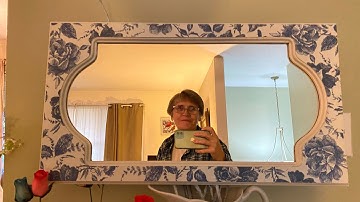 Springtime Decoupage Mirror Remake @lovetatertots4856