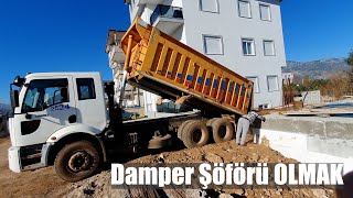 İnşaat Şanti̇yesi̇nde Damperli̇ Kamyon Çalişmalari Usta Şöför Olmak