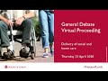 Debate: Care in light of Covid-19 | Virtual Proceeding | 23 April 2020 | House of Lords