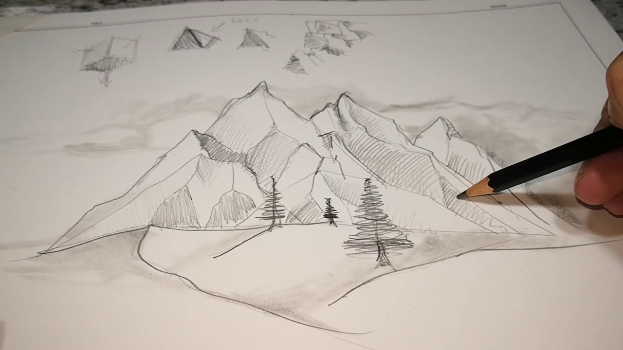 Come Disegnare Le Montagne Tutorial
