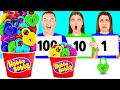 100 Capas de Alimentos Desafío | Trucos Divertidos De Cocina de Fun Fun Challenge