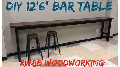 Bar Table Build (DIY) PART 2!