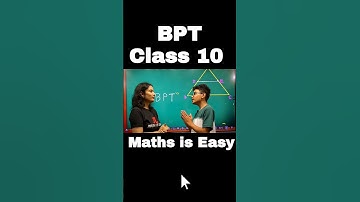 BPT Theorem Class 10 🔥| Basic Proportionality Theorem| Thales Theorem #ytshorts #reels #shorts #fun