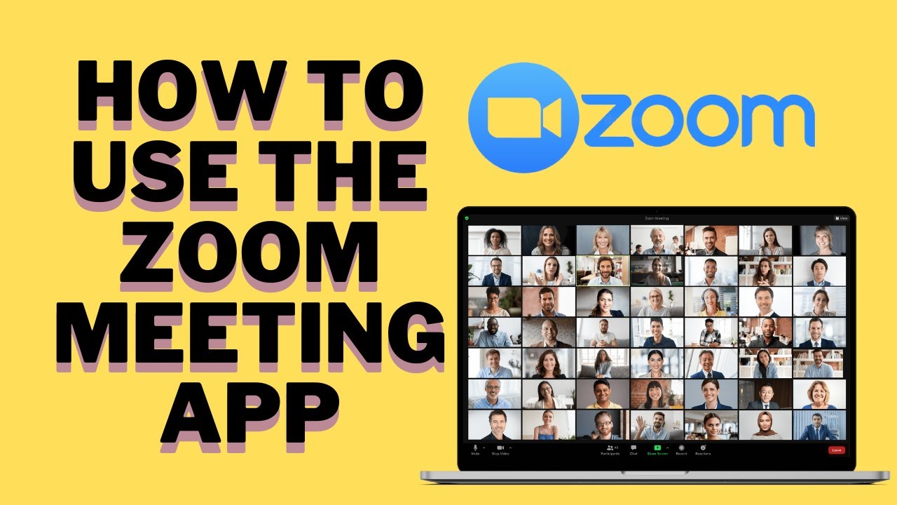 How to Use the Zoom Meeting App Zoom Online Meeting Step by Step