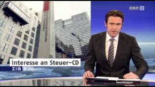 ZIB 9 Uhr - 03.02.2010 09 00 Uhr    ORF -  Österreich profitiert von Steuer-CD (00:34)