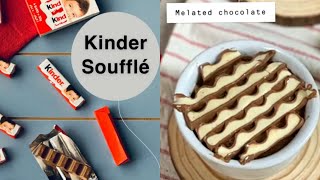 سوفليه بالكندر ~ Kinder Souffle  حلى سريع وملغم شوكولاتة لذيذذذ وما يأخذ وقت ? ١٥ ثانية