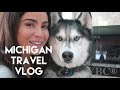 Travel Diaries: Michigan Yoga Workshop and a Visit with My Husky