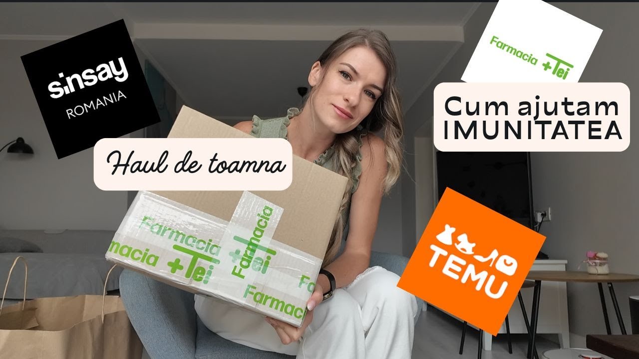 Mini haul de toamnă 🍁 | Sinsay, Farmacia Tei & TEMU | Cu ce ajutam IMUNITATEA