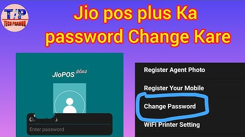 Jio Pos Plus Me Password change Kaise kare