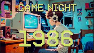 Game Night 1986  | 2 Hour Synthwave Mix | Retro 80s Chill &amp; Gaming Music