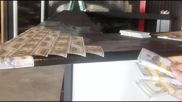 Who glues $50,000 CASH Money to a Countertop