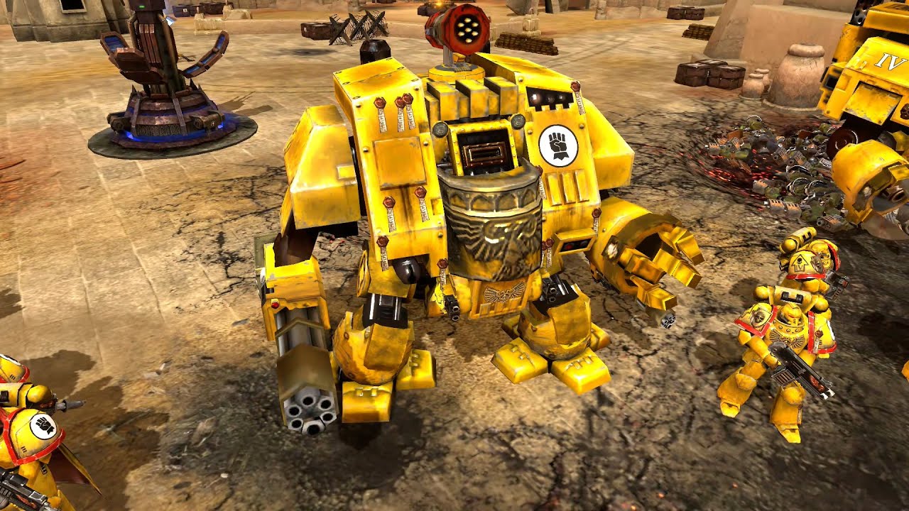Imperial Fists vs Orks - Astartes Mod - Warhammer 40K Dawn Of War 2 ...