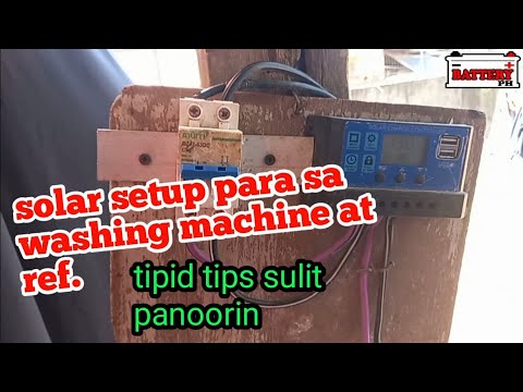 solar setup para sa washing at ref tipid tips makakatulong