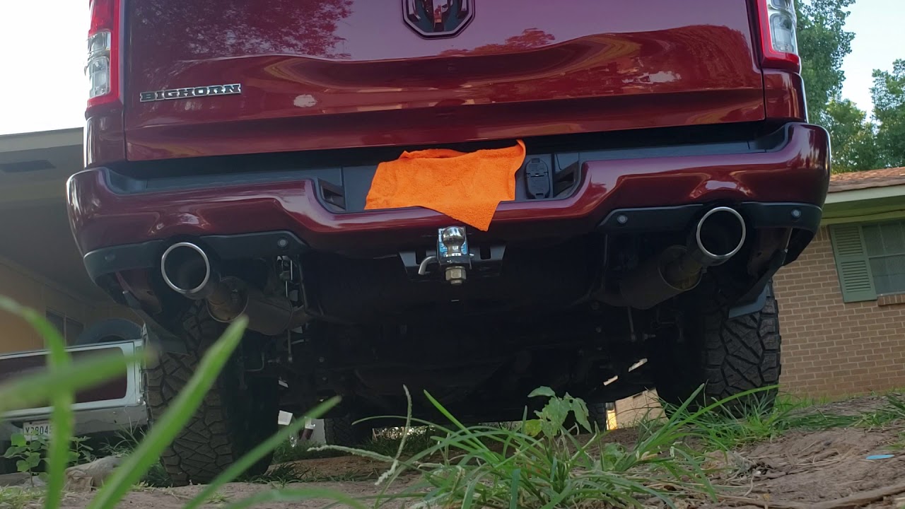 2019 Ram 1500 Exhaust note with muffler delete only idle and revs