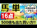 【競馬検証】馬単16点 月間収支プラス! 500倍も出た買い方!!