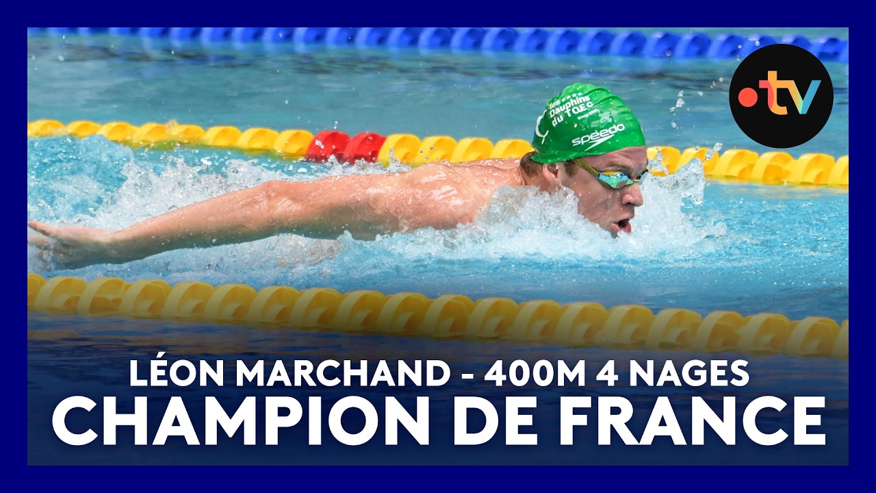 5E MEILLEURE PERFORMANCE de l'histoire pour Léon Marchand - Championnats de France (400m 4 nages)