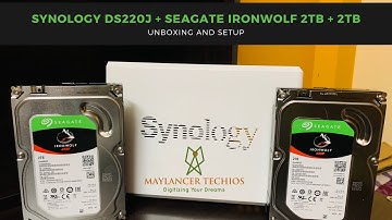 Synology DS220j Unboxing and Hardware Setup with 2TB + 2TB seagate Ironwolf Drives 2020