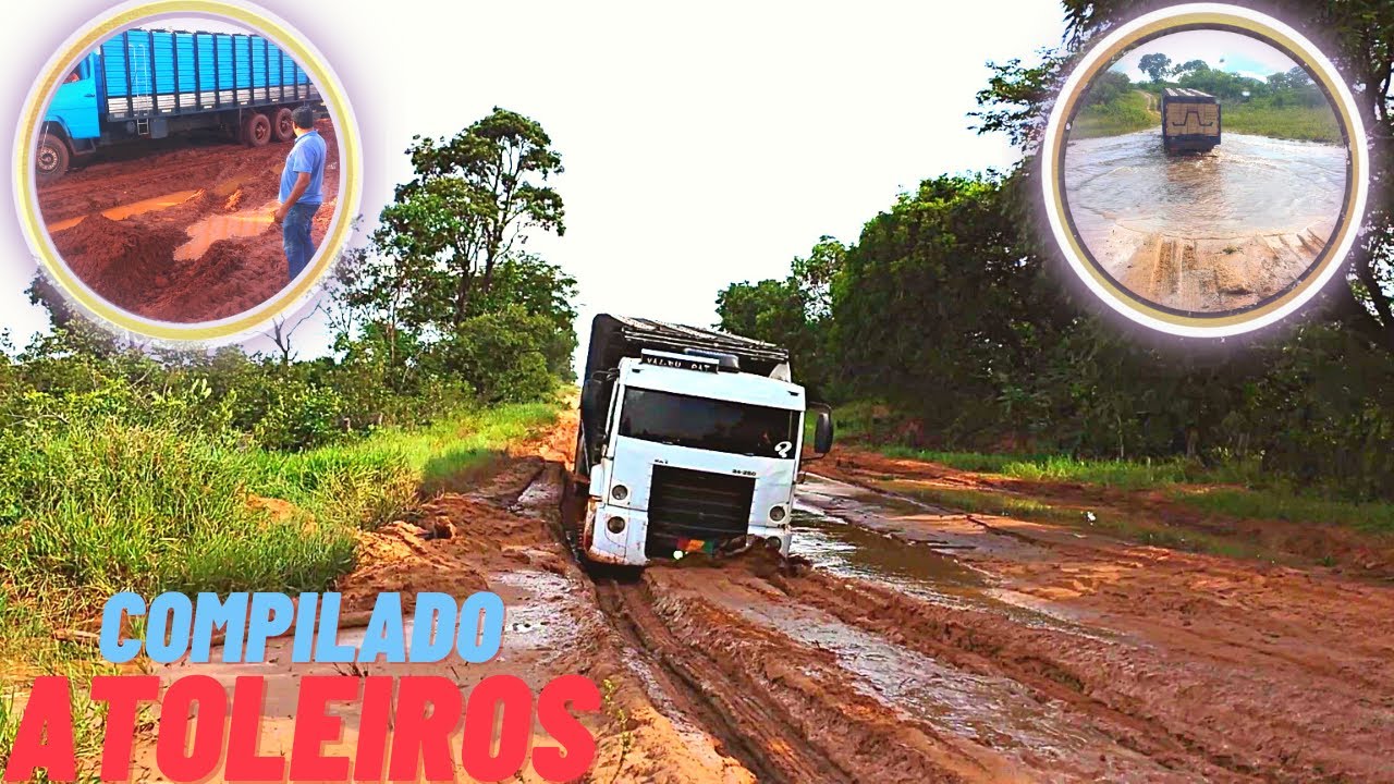 COMPILADO DOS NOSSOS MELHORES VIDEOS DE CAMINHAO BOIADEIRO ATOLEIRO - GALERA DO BOI DE PROMISSÃO