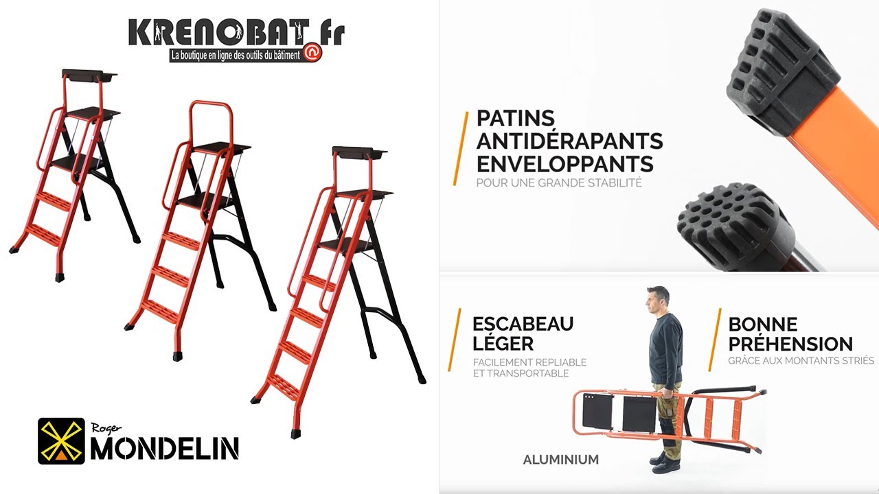 Escabeau aluminium professionnel | Mondelin