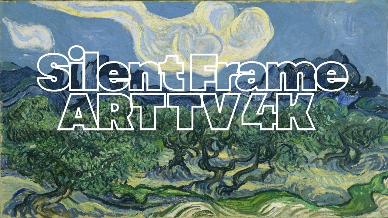 2 Hours of Silent Frame art tv: vincent Van Gogh  - The Olive Grove wallpaper 4K