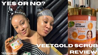 Review of #Veetgold vitamin C #whitening scrub  #scrub #skincare  #skincareroutine #exfoliation screenshot 5