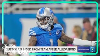 Detriot Lions release Cameron Sutton following allegations of domestic battery in Tampa Bay area