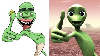 El Chombo - Dami Dami Tu Cosita but Funny Drawing Meme | Alien Dance
