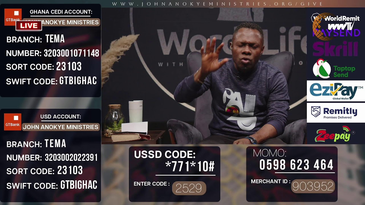 WORD OF LIFE LIVE BROADCAST WITH PROPHET JOHN ANOKYE