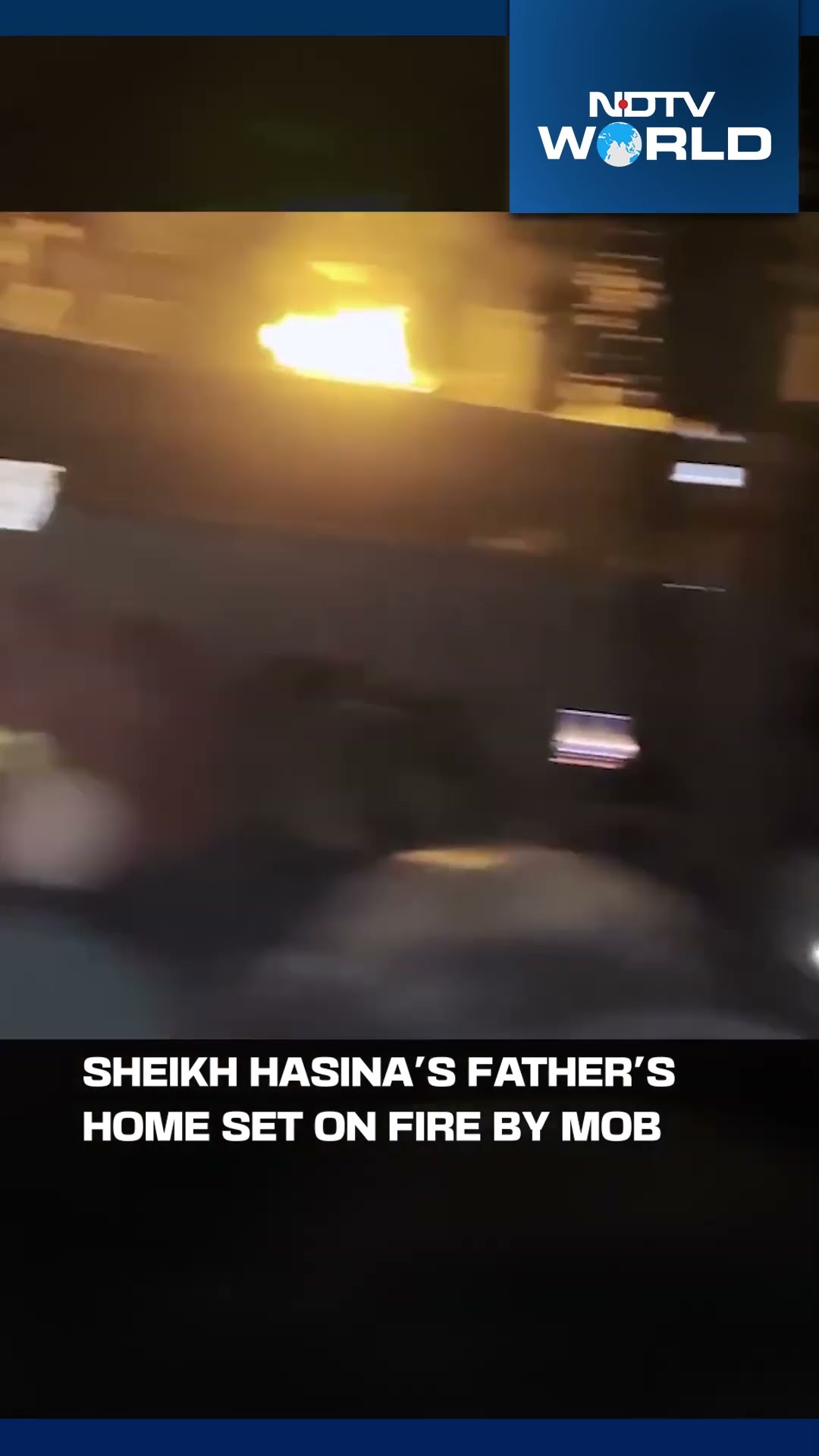 Sheikh Hasina's Father's Home Vandalised By Mob In Dhaka During Her Speech