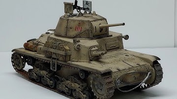 Italian Carro Armato Tank M13/40 (Tamiya 1/35) Model Build